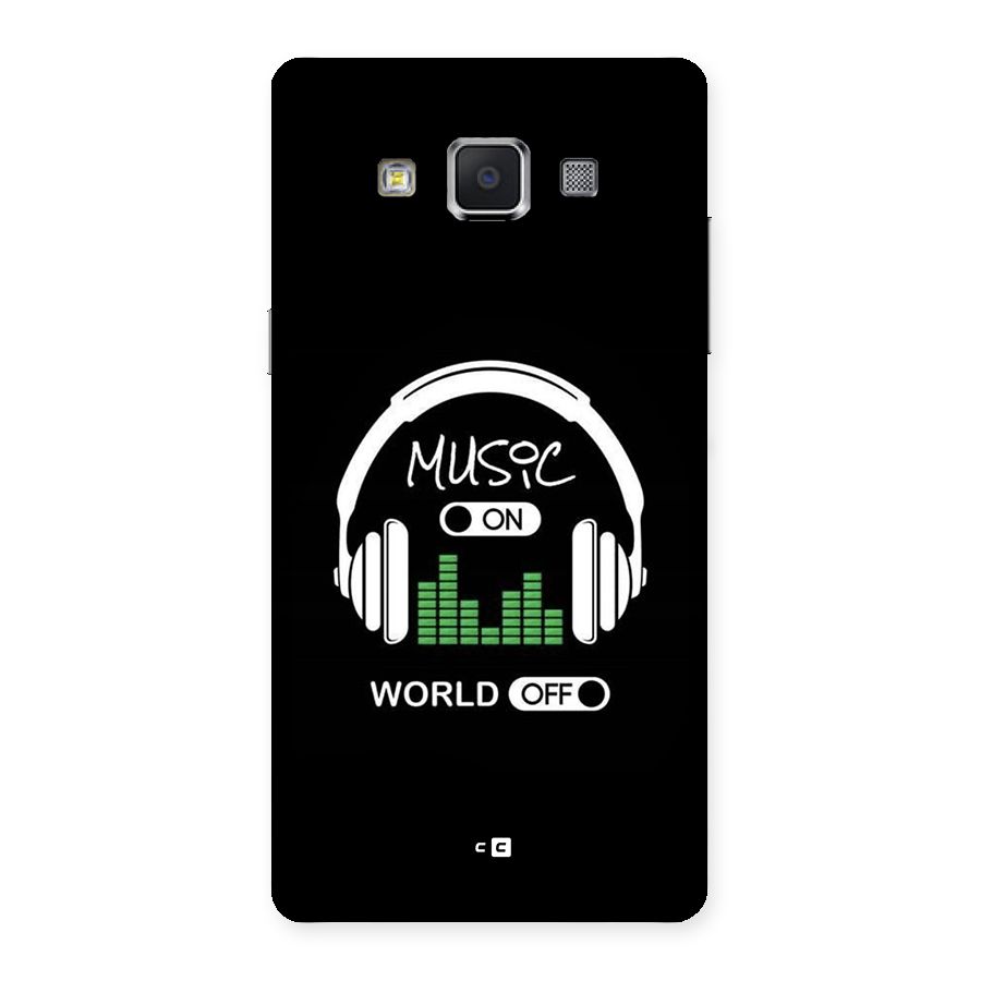 Music On World Off Back Case for Galaxy A5
