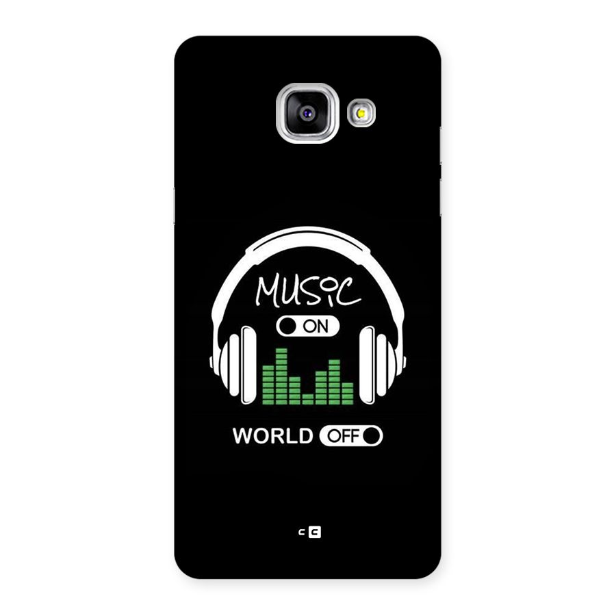 Music On World Off Back Case for Galaxy A5 (2016)