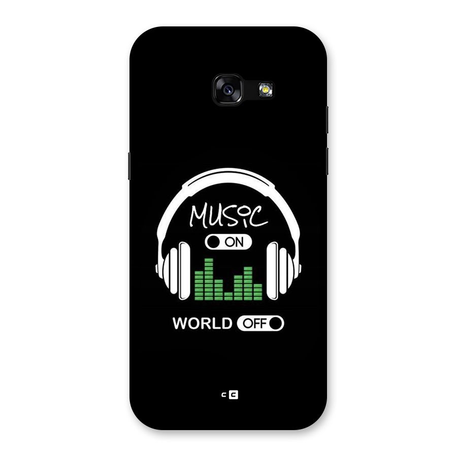 Music On World Off Back Case for Galaxy A5 2017