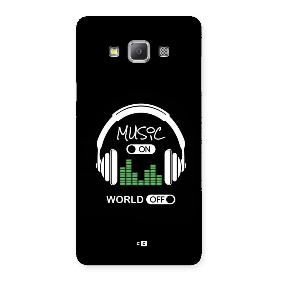 Music On World Off Back Case for Galaxy A7