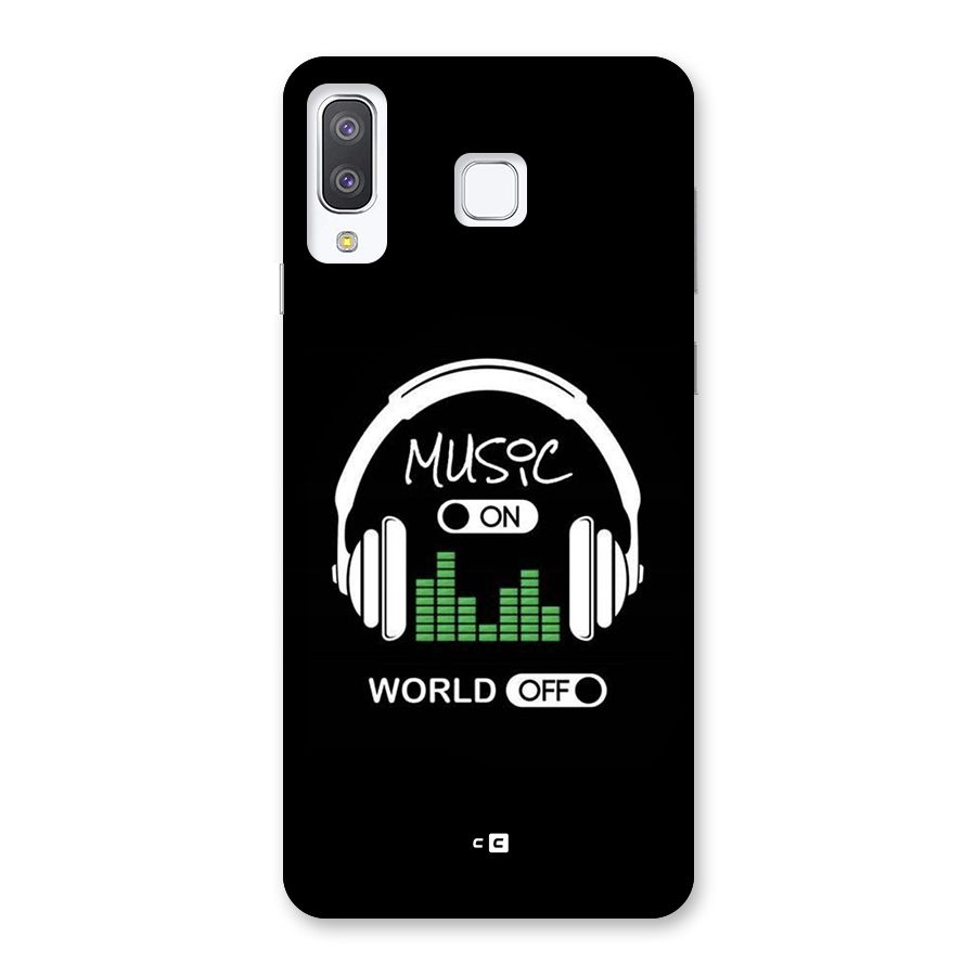 Music On World Off Back Case for Galaxy A8 Star