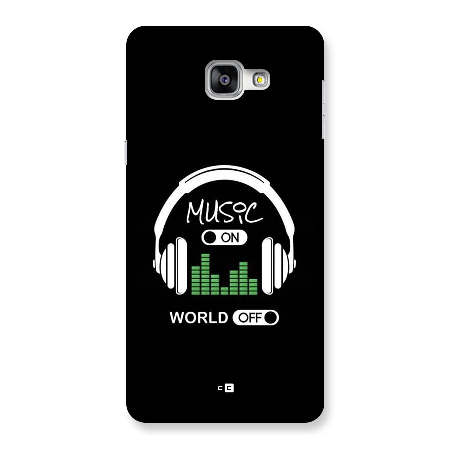 Music On World Off Back Case for Galaxy A9