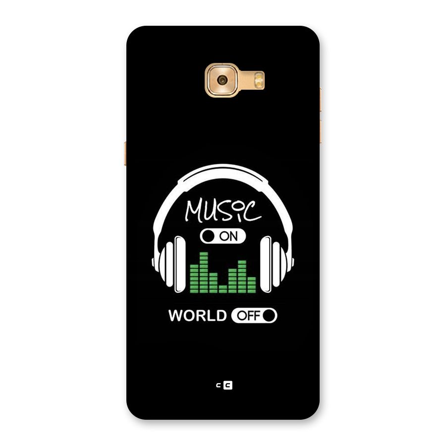 Music On World Off Back Case for Galaxy C9 Pro