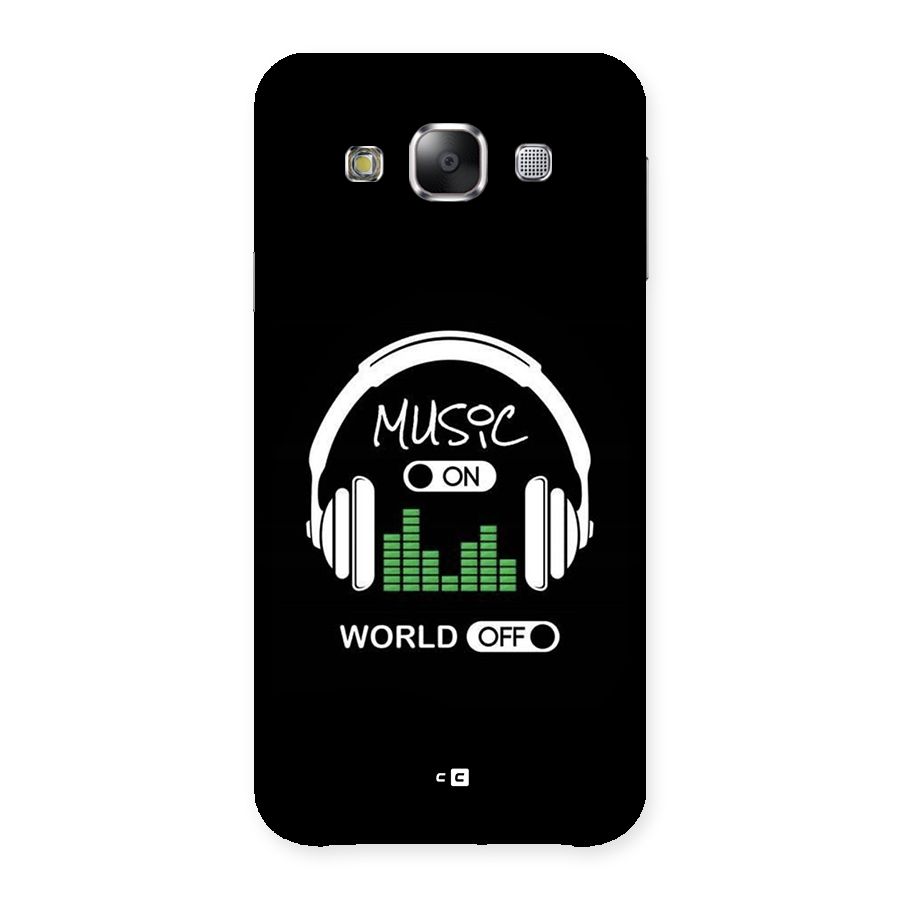 Music On World Off Back Case for Galaxy E5