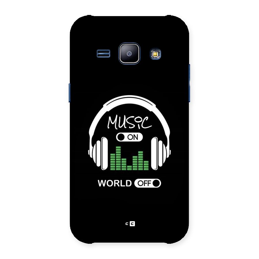 Music On World Off Back Case for Galaxy J1