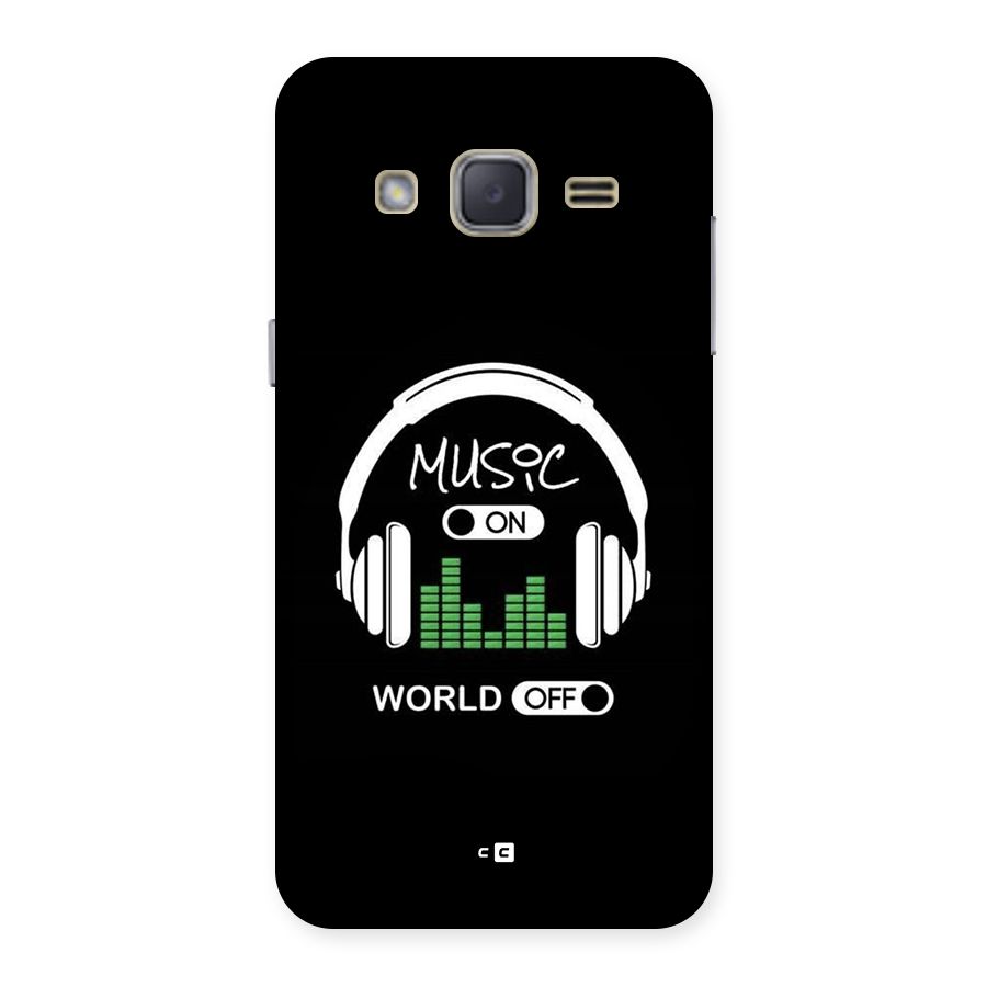 Music On World Off Back Case for Galaxy J2