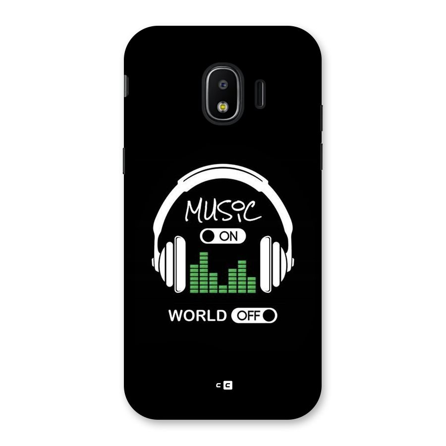 Music On World Off Back Case for Galaxy J2 Pro 2018