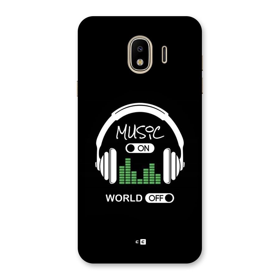 Music On World Off Back Case for Galaxy J4