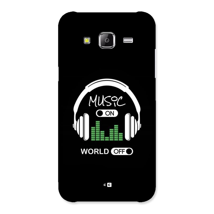 Music On World Off Back Case for Galaxy J5