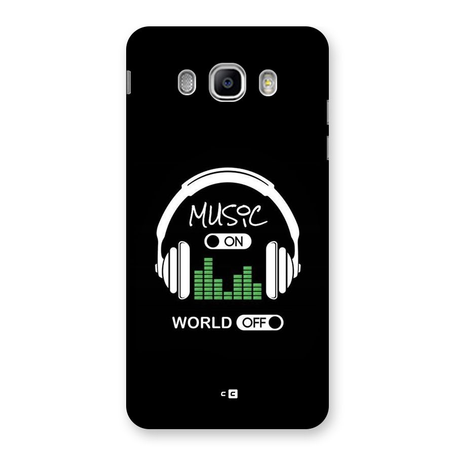 Music On World Off Back Case for Galaxy J5 2016