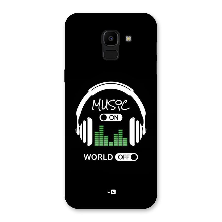 Music On World Off Back Case for Galaxy J6