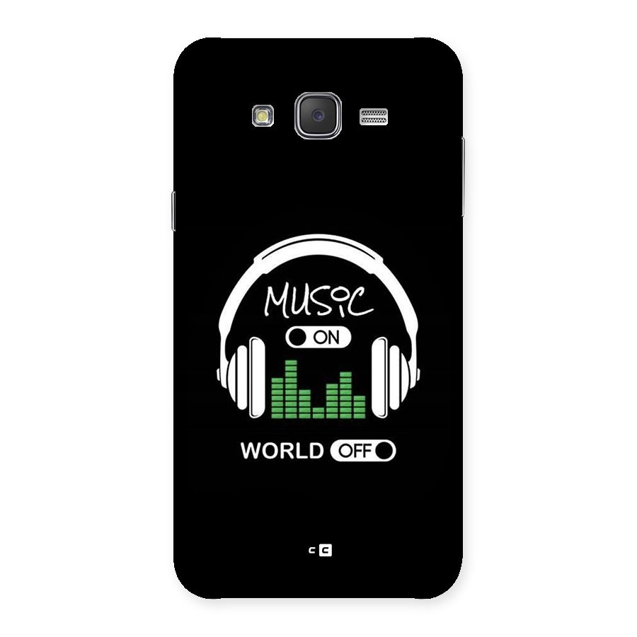 Music On World Off Back Case for Galaxy J7