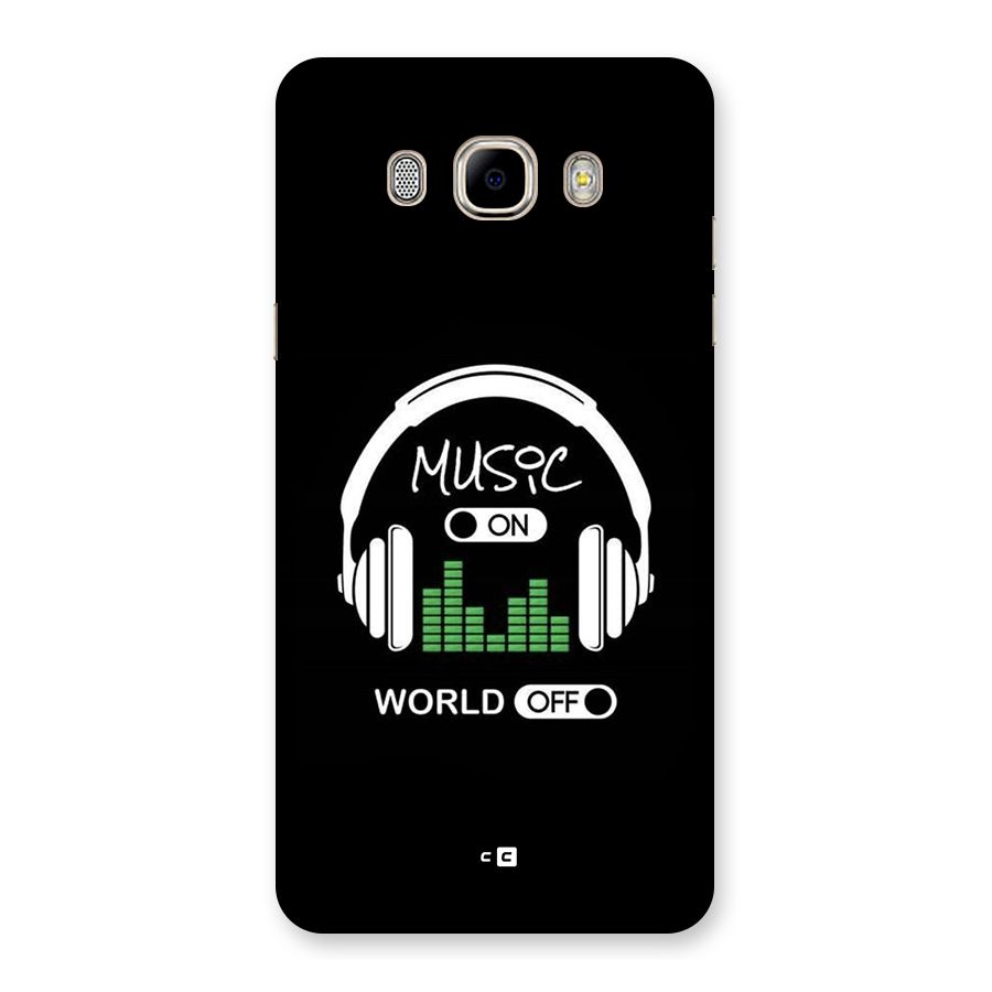 Music On World Off Back Case for Galaxy J7 2016