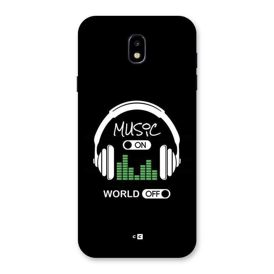 Music On World Off Back Case for Galaxy J7 Pro