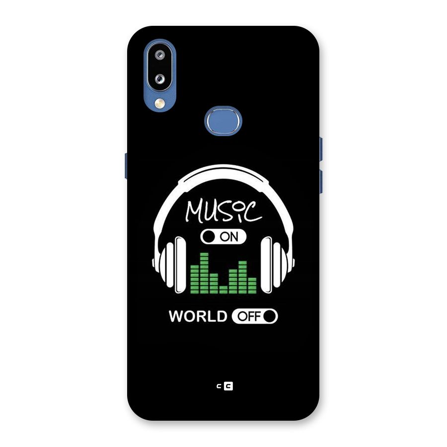 Music On World Off Back Case for Galaxy M01s