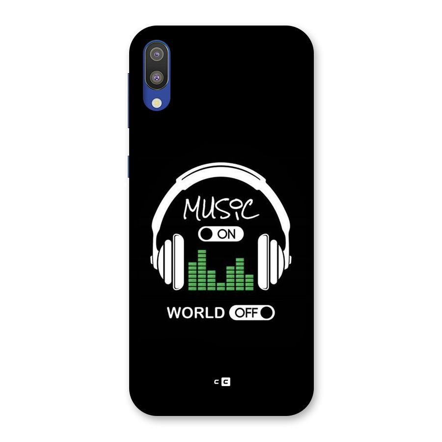 Music On World Off Back Case for Galaxy M10