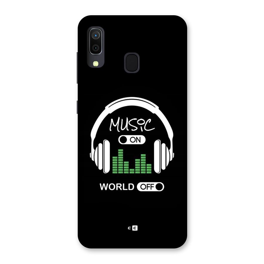 Music On World Off Back Case for Galaxy M10s