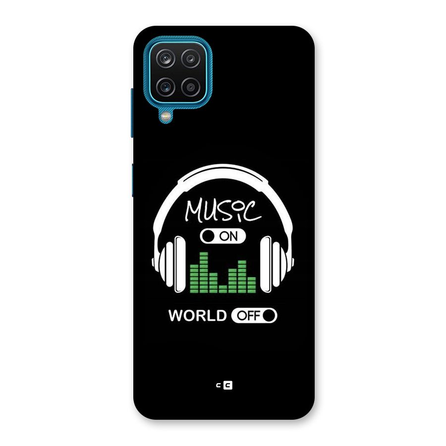 Music On World Off Back Case for Galaxy M12