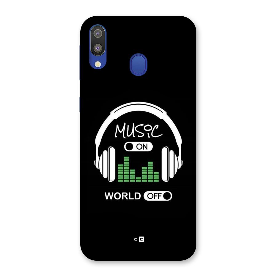 Music On World Off Back Case for Galaxy M20