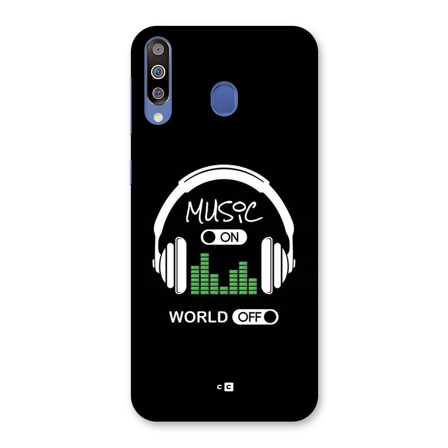 Music On World Off Back Case for Galaxy M30
