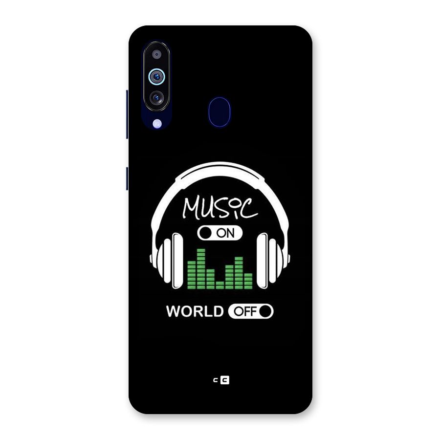 Music On World Off Back Case for Galaxy M40
