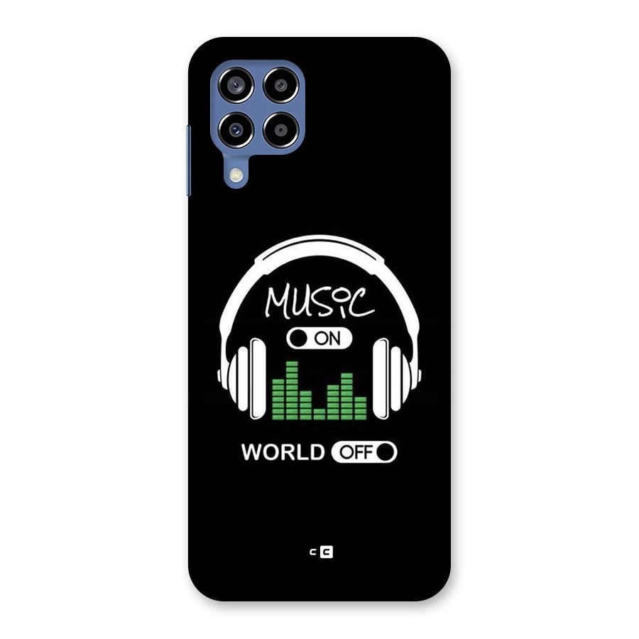 Music On World Off Back Case for Galaxy M53 5G