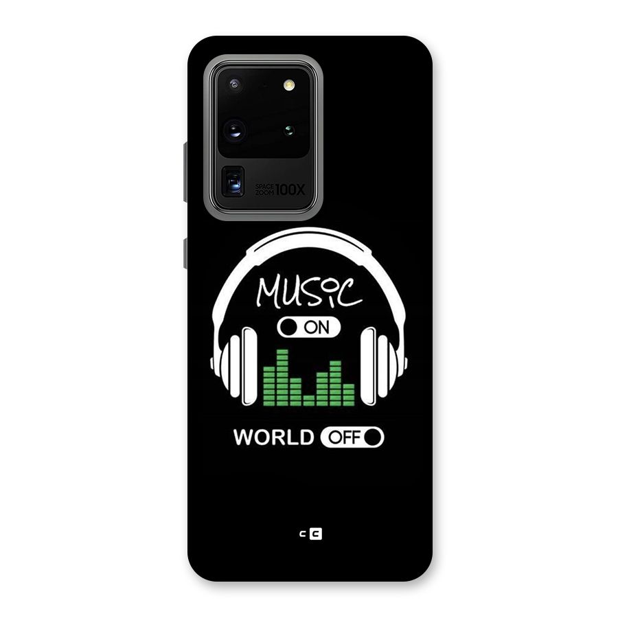 Music On World Off Back Case for Galaxy S20 Ultra