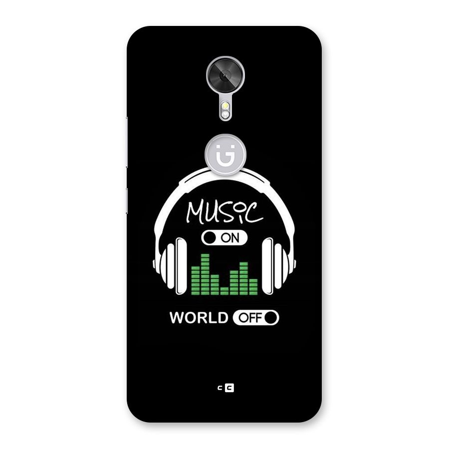 Music On World Off Back Case for Gionee A1