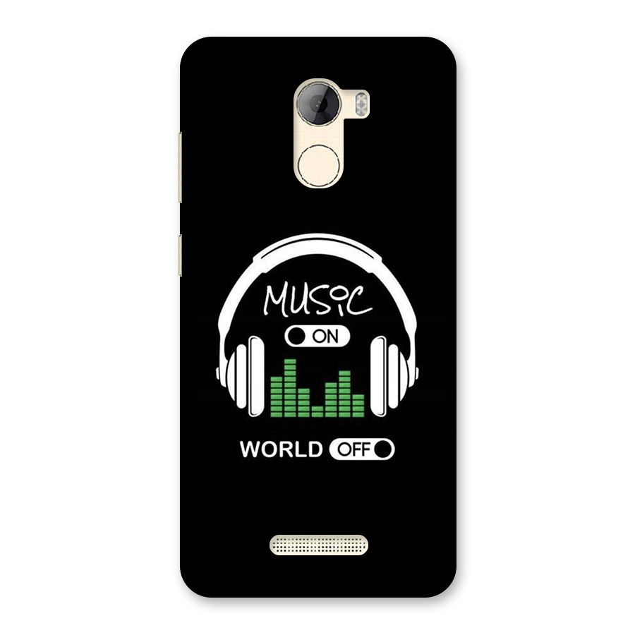 Music On World Off Back Case for Gionee A1 LIte