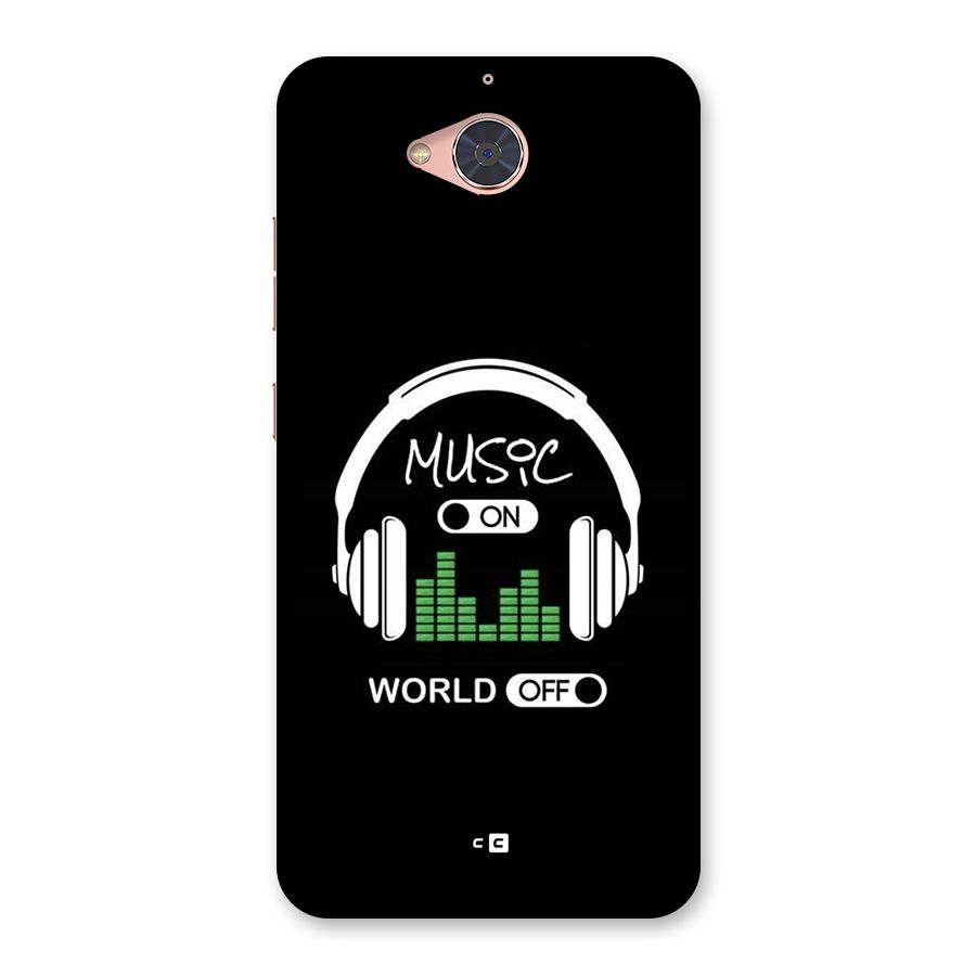 Music On World Off Back Case for Gionee S6 Pro