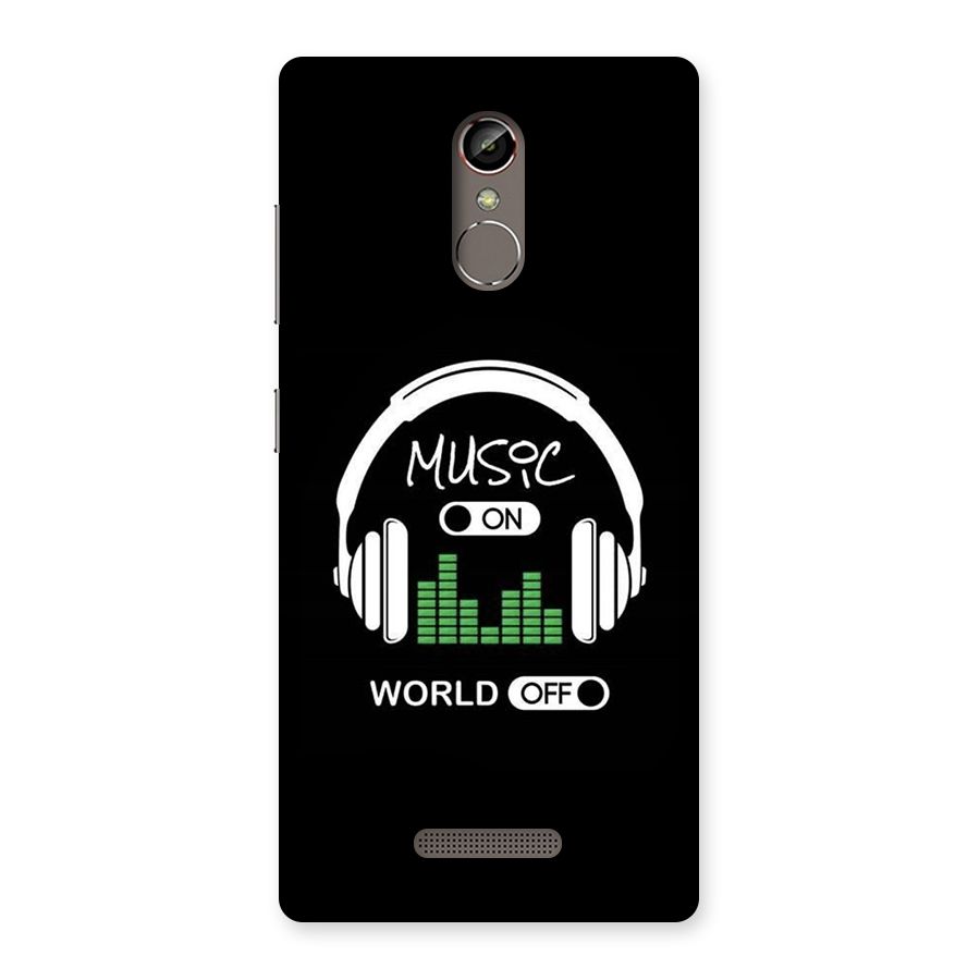 Music On World Off Back Case for Gionee S6s