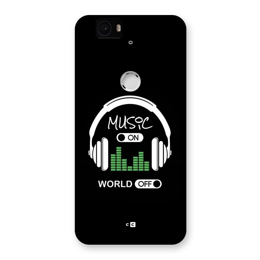 Music On World Off Back Case for Google Nexus 6P