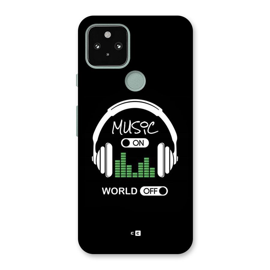 Music On World Off Back Case for Google Pixel 5