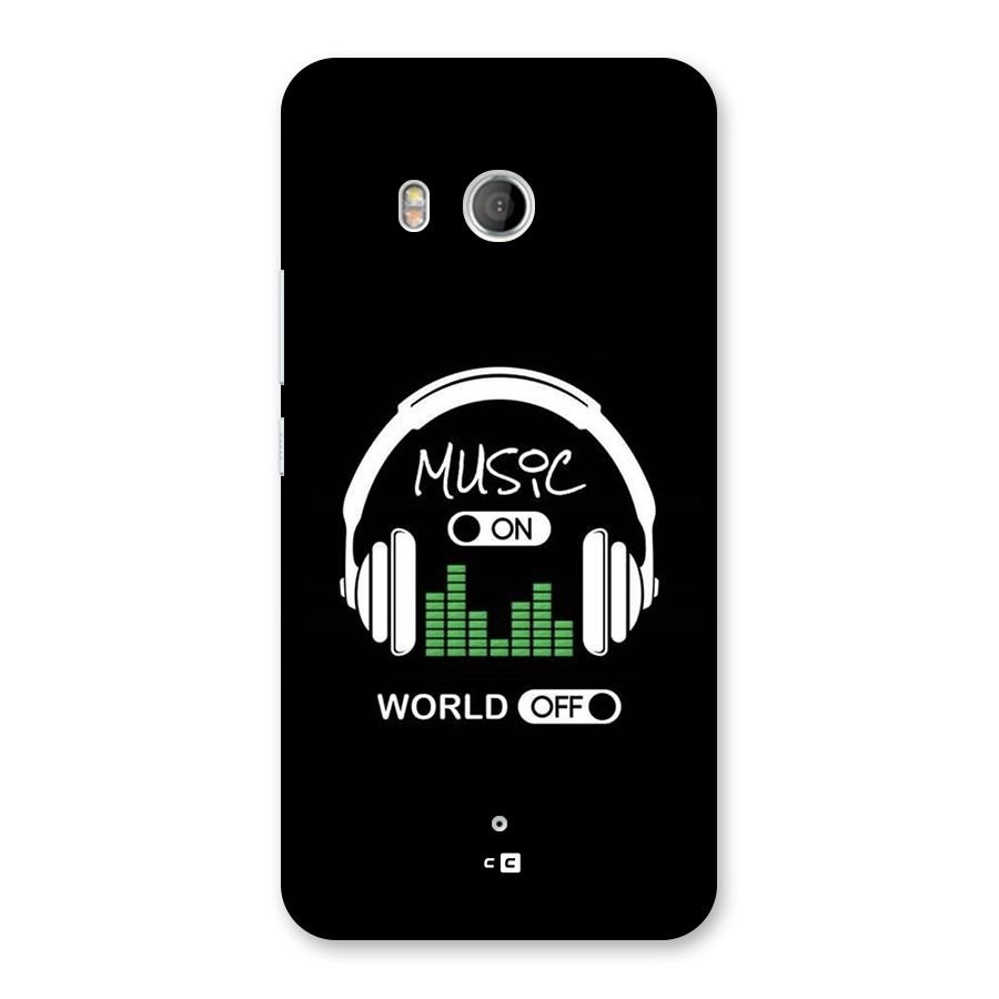 Music On World Off Back Case for HTC U11