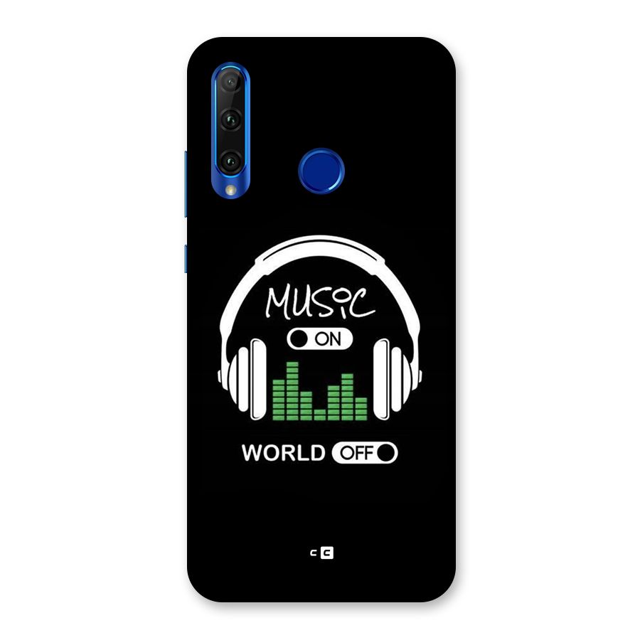 Music On World Off Back Case for Honor 20i