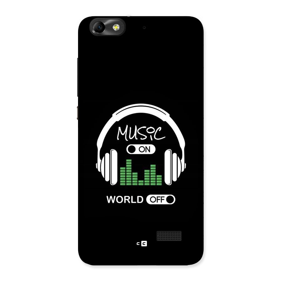 Music On World Off Back Case for Honor 4C