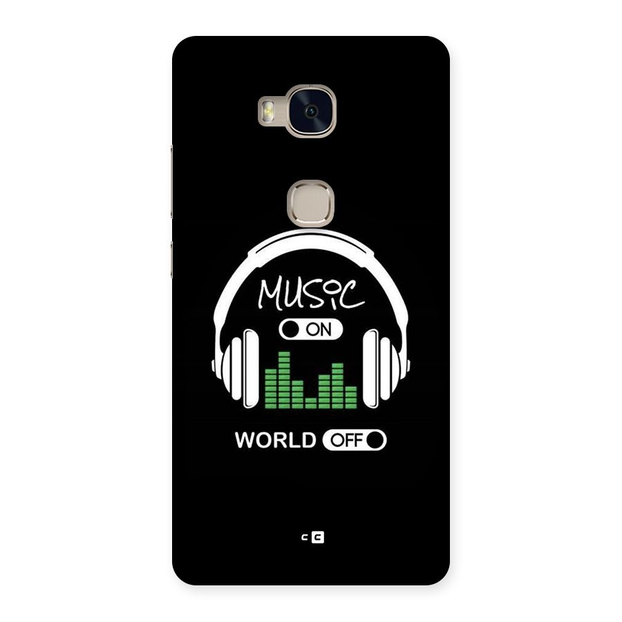 Music On World Off Back Case for Honor 5X