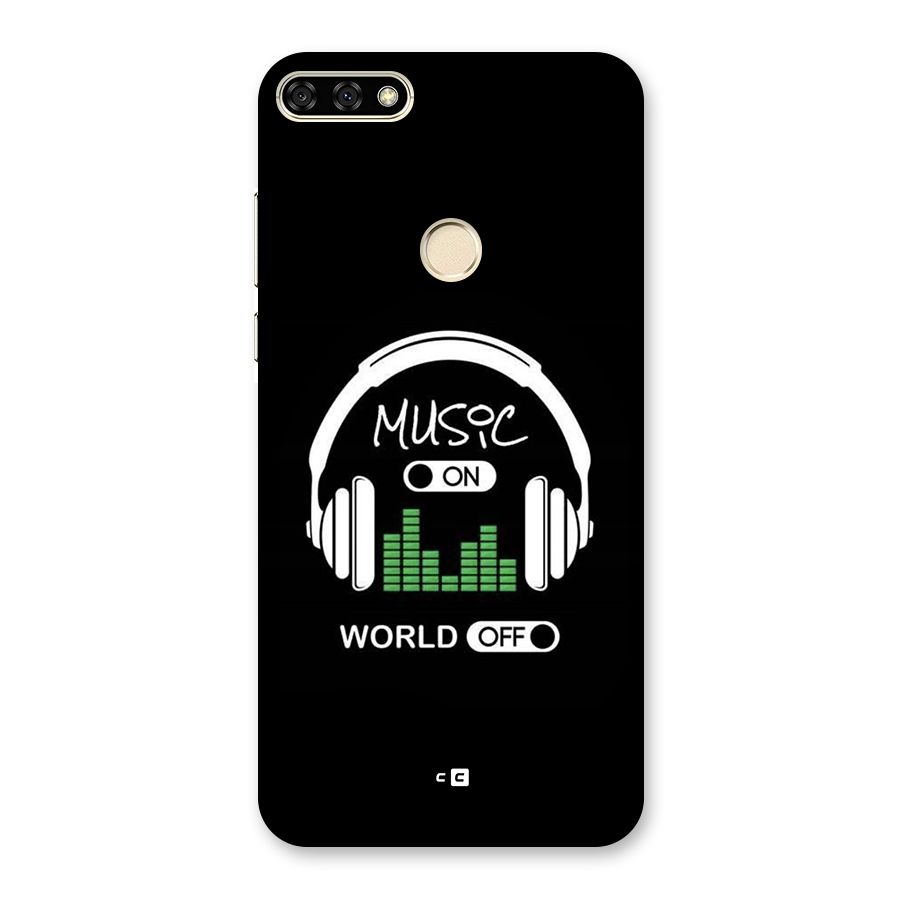 Music On World Off Back Case for Honor 7A