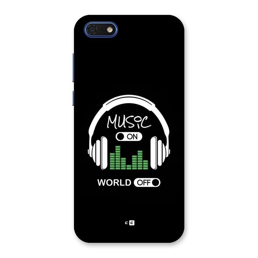 Music On World Off Back Case for Honor 7s