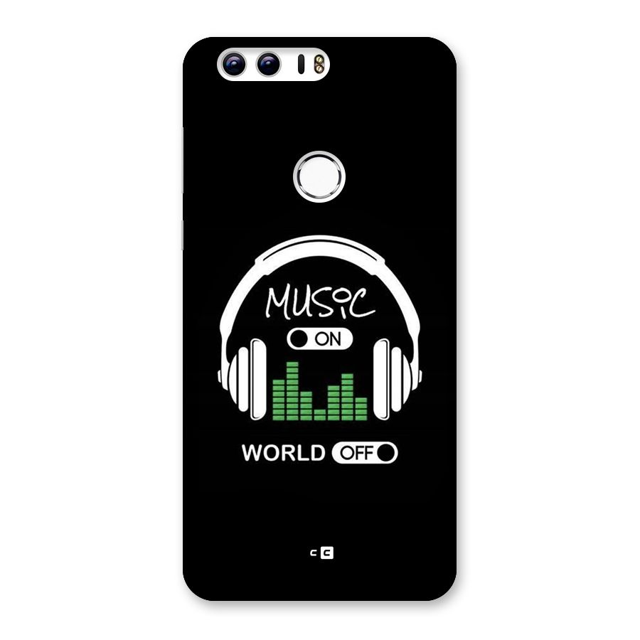 Music On World Off Back Case for Honor 8
