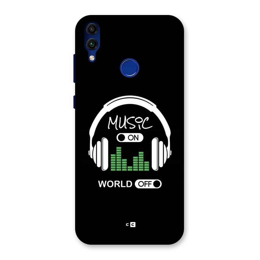 Music On World Off Back Case for Honor 8C