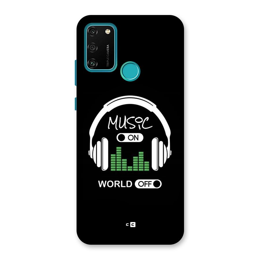 Music On World Off Back Case for Honor 9A