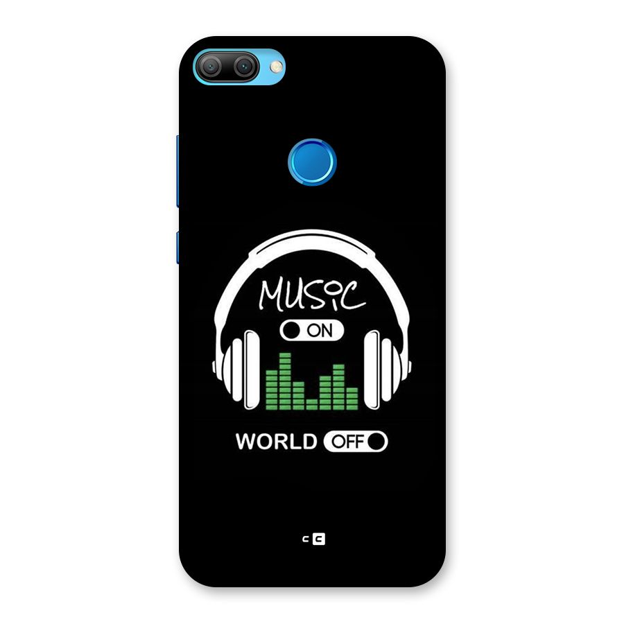 Music On World Off Back Case for Honor 9N