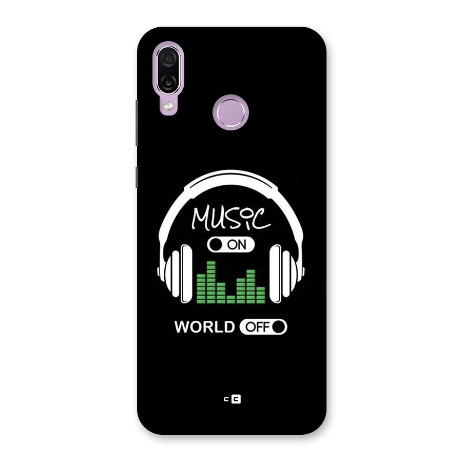 Music On World Off Back Case for Honor Play