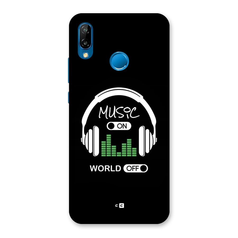 Music On World Off Back Case for Huawei P20 Lite