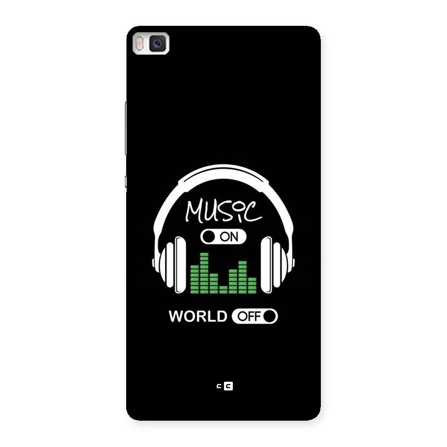 Music On World Off Back Case for Huawei P8