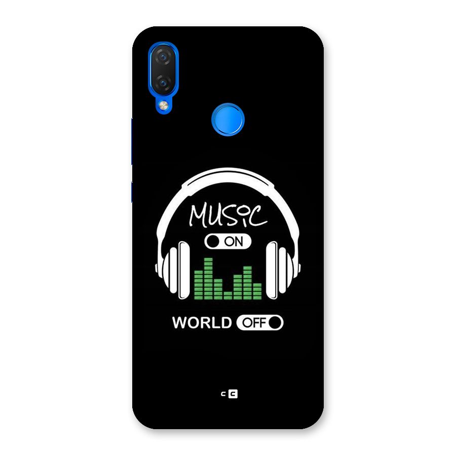 Music On World Off Back Case for Huawei P Smart Plus