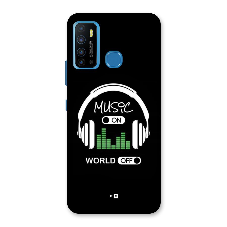 Music On World Off Back Case for Infinix Hot 9