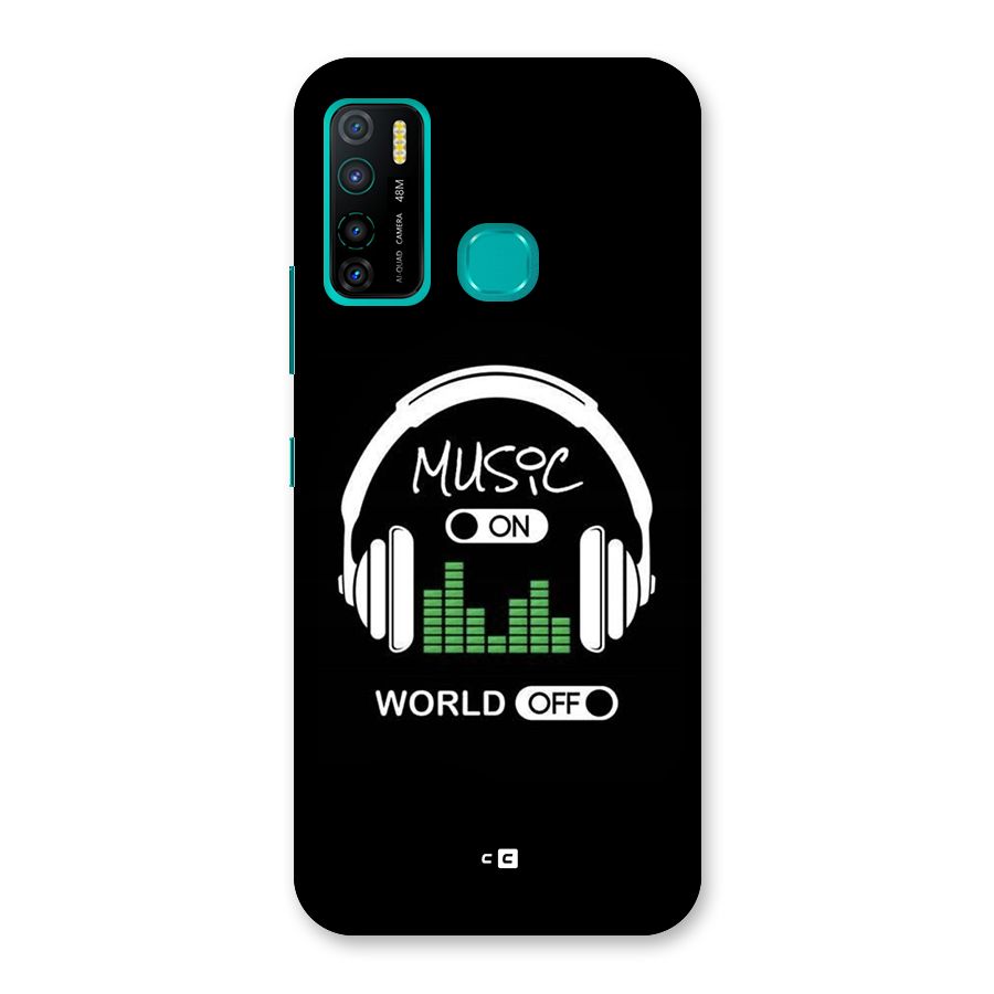 Music On World Off Back Case for Infinix Hot 9 Pro