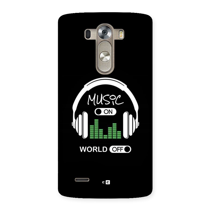 Music On World Off Back Case for LG G3
